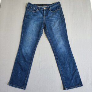 Nine West jeans women's size 12 ink blue colour Date Night Fit Straight leg